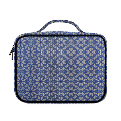 Snowflakes Knitted Pattern Print Briefcase Bible Bag