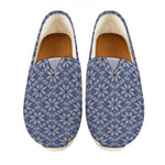 Snowflakes Knitted Pattern Print Casual Shoes