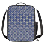 Snowflakes Knitted Pattern Print Crossbody Lunch Bag
