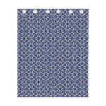 Snowflakes Knitted Pattern Print Curtain