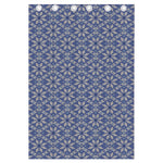 Snowflakes Knitted Pattern Print Curtain
