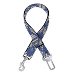 Snowflakes Knitted Pattern Print Dog Seat Belt