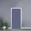 Snowflakes Knitted Pattern Print Door Sticker