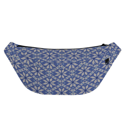 Snowflakes Knitted Pattern Print Fanny Pack
