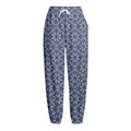 Snowflakes Knitted Pattern Print Fleece Lined Knit Pants
