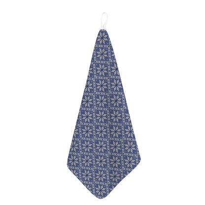 Snowflakes Knitted Pattern Print Hand Towel