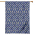 Snowflakes Knitted Pattern Print House Flag