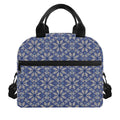 Snowflakes Knitted Pattern Print Insulated Lunch Bag