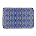 Snowflakes Knitted Pattern Print Kitchen Mat