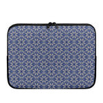 Snowflakes Knitted Pattern Print Laptop Sleeve