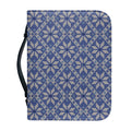 Snowflakes Knitted Pattern Print Leather Bible Cover