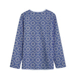 Snowflakes Knitted Pattern Print Long Sleeve Short Coat