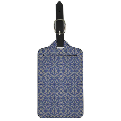 Snowflakes Knitted Pattern Print Luggage Tag