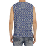 Snowflakes Knitted Pattern Print Men's Fitness Tank Top