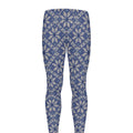 Snowflakes Knitted Pattern Print Men's Leggings