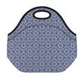 Snowflakes Knitted Pattern Print Neoprene Lunch Bag