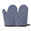 Snowflakes Knitted Pattern Print Oven Mitts