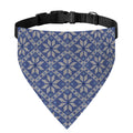 Snowflakes Knitted Pattern Print Over The Collar Dog Bandana