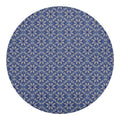 Snowflakes Knitted Pattern Print Round Blanket
