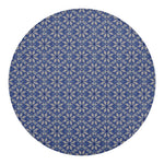 Snowflakes Knitted Pattern Print Round Blanket