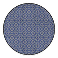 Snowflakes Knitted Pattern Print Round Floor Mat