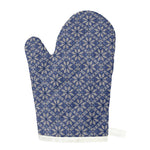 Snowflakes Knitted Pattern Print Single Oven Mitt