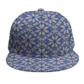 Snowflakes Knitted Pattern Print Snapback Cap