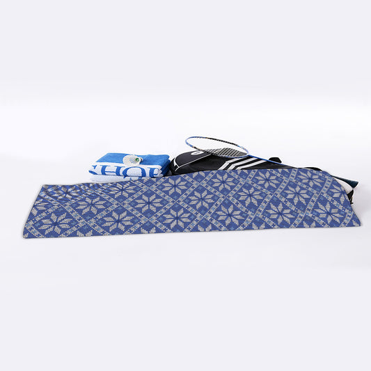 Snowflakes Knitted Pattern Print Sports Towel