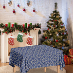 Snowflakes Knitted Pattern Print Tablecloth
