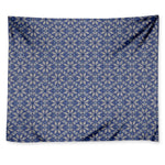 Snowflakes Knitted Pattern Print Tapestry
