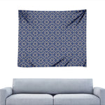 Snowflakes Knitted Pattern Print Tapestry