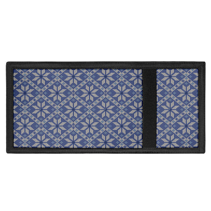 Snowflakes Knitted Pattern Print Trifold Wallet