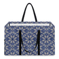 Snowflakes Knitted Pattern Print Utility Tote Bag