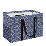 Snowflakes Knitted Pattern Print Utility Tote Bag