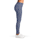 Snowflakes Knitted Pattern Print Women's Leggings