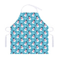 Snowman And Snowflake Pattern Print Adjustable Apron