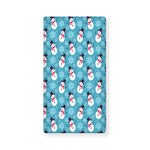 Snowman And Snowflake Pattern Print Baby Crib Sheet