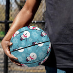Snowman And Snowflake Pattern Print Basketball
