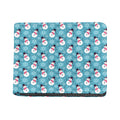 Snowman And Snowflake Pattern Print Bifold Wallet