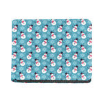 Snowman And Snowflake Pattern Print Bifold Wallet
