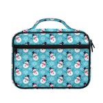 Snowman And Snowflake Pattern Print Briefcase Bible Bag