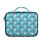 Snowman And Snowflake Pattern Print Briefcase Bible Bag