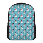 Snowman And Snowflake Pattern Print Casual Backpack