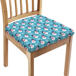 Snowman And Snowflake Pattern Print Chair Cushion Cover