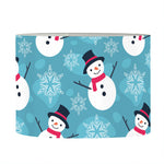 Snowman And Snowflake Pattern Print Drum Lamp Shade