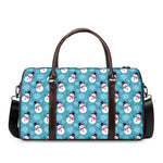 Snowman And Snowflake Pattern Print Duffle Bag