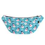 Snowman And Snowflake Pattern Print Fanny Pack