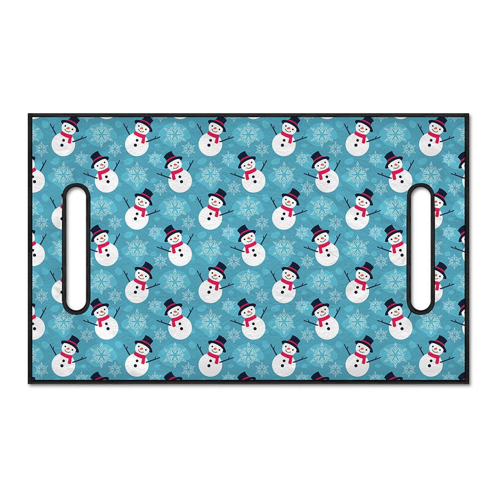 Snowman And Snowflake Pattern Print Golf Cart Seat Cover