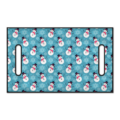 Snowman And Snowflake Pattern Print Golf Cart Seat Cover