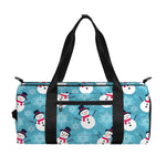 Snowman And Snowflake Pattern Print Gym Bag